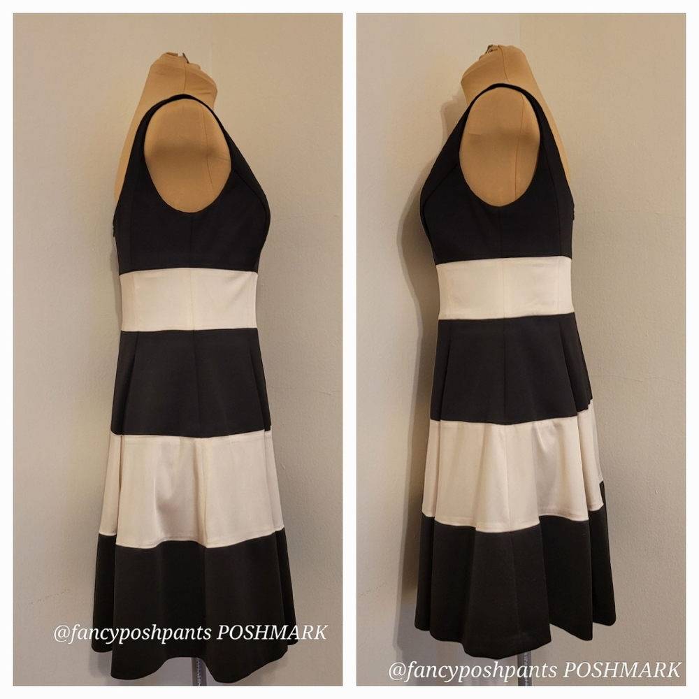 RALPH LAUREN luxury formal tiered fully lined satin cocktail party dress classic - Picture 5 of 17